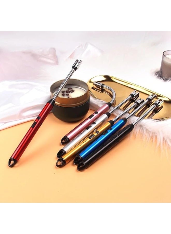 ولاعة كهربائية قابلة لإعادة الشحن عبر منفذ USB-C مع مفتاح أمان، مقاومة للرياح، مثالية لإشعال الشموع، الشواء، مواقد الغاز، المطبخ، والتخييم. - Image 4